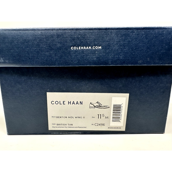 Cole Haan Benton Brown Leather Wingtip Oxford Men's Shoe Size 11.5M - Picture 6 of 6